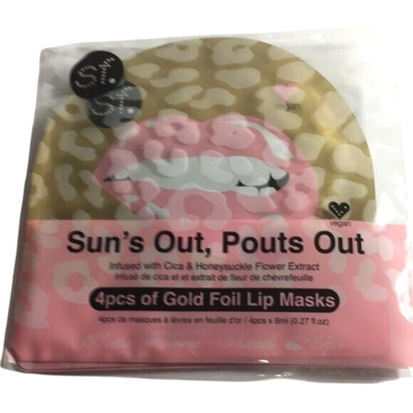 Sun’s Out, Pouts Out Womens Lip Masks 4 in Bag New - Picture 1 of 3